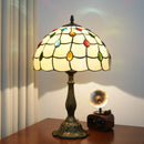 Ljojo 12“ Stained Glass Table Lamp - Bedroom, Living Room, Office Decor