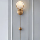 Ljojo Modern Marble Wall Lamp LED Minimalist Indoor Lighting Fixture for Living Room Bedroom Dining