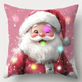 Ljojo LED Light Luminous Pillowcase with Cute Christmas Cartoon Design