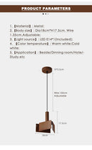 Ljojo Metal Pendant Lights: Art Decor LED Chandeliers for Dining Room, Bedroom, Study