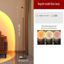 LED Floor Lamp Modern Simple Red Tall Standing Lights Adjustable Ambient Eye Protection Ljojo