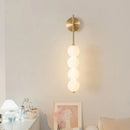 LED Nordic Wall Lamp Milky White Gourd Light for Living Room by Ljojo