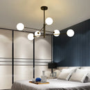 LED Chandelier Black/Gold Modern Pendant Light for Living Room - Ljojo