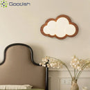 Ljojo Solid Wood Clouds LED Wall Lamps Art Chandeliers for Bedroom Home Decoration
