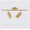 GU10 LED Track Light Rail Modern Gold Ceiling Fixture for Clothing Shop by Ljojo