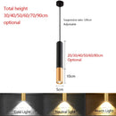 Modern Minimalist LED Chandelier Long Tube Hanging Light for Dining Room by Ljojo
