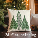 Christmas-themed Ljojo Pillows: Merry, Hello, Farm Fresh Pattern Cushion Cover for Sofa Bedroom Car.