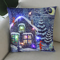 Ljojo LED Christmas Light Pillowcase 45cm - Super Soft Polyester Home Decor