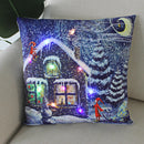 Ljojo LED Christmas Light Pillowcase 45cm - Super Soft Polyester Home Decor