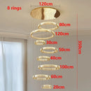 Ljojo Luxury Crystal Chandelier Pendant Light Gold Chrome Finish Modern Living Room Lighting