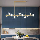Modern Copper Glass Ball Pendant Lights Dining Kitchen Chandeliers by Ljojo