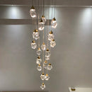 Ljojo Luxury Gold Crystal Chandelier - LED Lighting for Large Living Rooms and Staircases