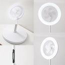 Ljojo LED Full Spectrum Fan Light - White Circular Ring - Three Color Light Source