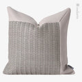 Ljojo Light Grey Splice Pillow Cushion for Home & Hospitality