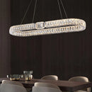 Ljojo Luxury Gold Metal Crystal LED Pendant Chandeliers for Home, Restaurant, Hotel