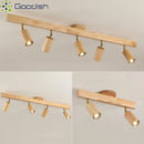 Ljojo Wooden Surveillance Camera LED Pendant Lights Chandeliers for Stylish Minimalist Home Decor