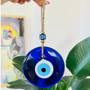 Ljojo™ Blue Evil Eye Glass Wall Hanging Home Protection Charm Wall Decor