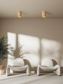 Ljojo LED Tube Light Ceiling Spotlight for Living Room Bedroom Corridor, Japanese Retro Style