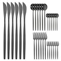 Ljojo Mint Gold Cutlery Set Stainless Steel Silverware Kitchen Tableware