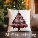 Ljojo Merry Christmas Patterned Cushion Covers for Sofa, Bedroom, Car - Pillow Cover