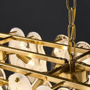 Nordic Luxury Glass Crystal Chandelier Fixture for Living & Dining Room by Ljojo