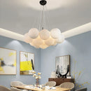 Modern Minimalist Glass Ball LED Pendant Light Chandelier for Living Room by Ljojo