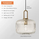 Clear Glass Pendant Light for Living Room Dining Bar - Ljojo