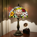 Ljojo 12“ Stained Glass Table Lamp - Bedroom, Living Room, Office Decor