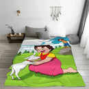 Heidi Alps Fleece Blanket Soft Cozy Throw Bedding for Sofa by Ljojo