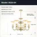European Style Chandelier Living Room Atmosphere Luxury - Ljojo Resin Lamp