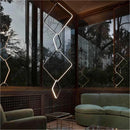 Ljojo Minimalist Line Chandeliers: Elegant LED Pendant Lighting with Magnetic Suction Connection