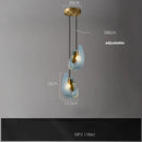 LED Hanging Copper Pendant Light Modern Creative Blue Beauty Home Decor Indoor Restaurant Room Lobby Factory Outlet by Ljojo