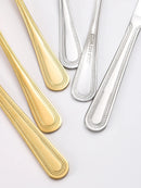Ljojo 24-Piece Stainless Steel Silver Cutlery Set for Family, Hotel, and Restaurant