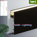 Ljojo 5cm LED Aluminium Profile Baseboard for Linear Lamp Wall Skirting Channel