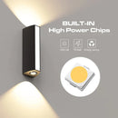 Ljojo 12W Outdoor Wall Sconce, Waterproof Aluminum Garden Porch Terrace Balcony Lighting