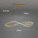 Ljojo Luxury Crystal Chandelier Pendant Light Elegant Dining Room Ceiling Lamp