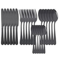 Ljojo 24-Piece Stainless Steel Rainbow Cutlery Set and Tableware