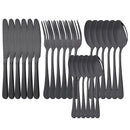 Ljojo 24-Piece Stainless Steel Rainbow Cutlery Set and Tableware