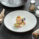 Ljojo Matte Ceramic Stone Pattern Serving Plate Dish Kitchen Tableware