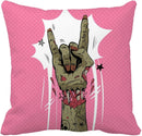 Ljojo Manga Anime Cute Expression Woman Face Pillow Cover 45x45cm Home Decor