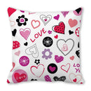 Heart Print Pillowcase for Home Decor by Ljojo - Love Cushion Cover