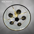 Golden Copper Glass Chandelier for Living Room by Ljojo - Modern Luxury Ceiling Pendant Light