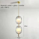 Modern Luxury Glass LED Pendant Chandelier Lamps by Ljojo for Home Decor Lighting