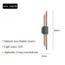 Ljojo Marble Wall Lamp for Hotel Living Room Bedroom Decor