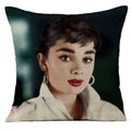 Audrey Hepburn Plush Cushion Cover by Ljojo - Home Decor Sofa Pillow Cover