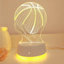 3D Rugby Night Light USB Home Bedroom Decor Ambient Light by Ljojo