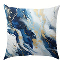 Blue Marble Texture Pillowcase: Ljojo Nordic Style Sofa Cushion Cover