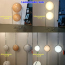 Nordic Designer LED Floor Lamp Chrome Metal Acrylic Ball Light for Living Room by Ljojo.