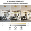 Modern Crystal LED Pendant Light for Bedroom | Ljojo Hanging Lamp | Indoor Illumination Chandelier