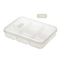 Ljojo 4/6-Grid Fresh-Keeping Box with Lid: Reusable Fridge Food Storage Container